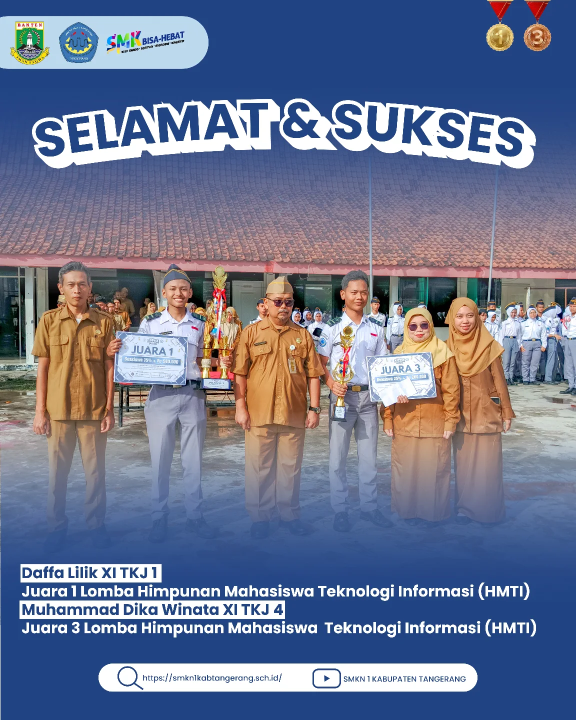 Siswa SMKN 1 Kabupaten Tangerang Raih Juara 1 dan 3 di Ajang Lomba HMTI